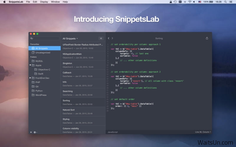 SnippetsLab for Mac 1.0 破解版 – 优秀的代码片段管理工具