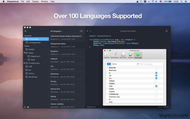 SnippetsLab for Mac 1.6.2 破解版 – 优秀的代码片段管理工具