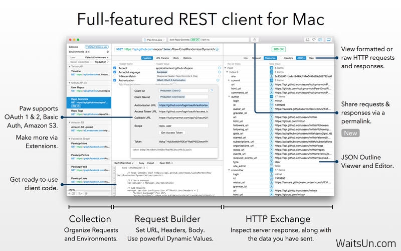 Paw HTTP Client for Mac 2.2.9 激活版- Mac上实用的HTTP请求测试工具