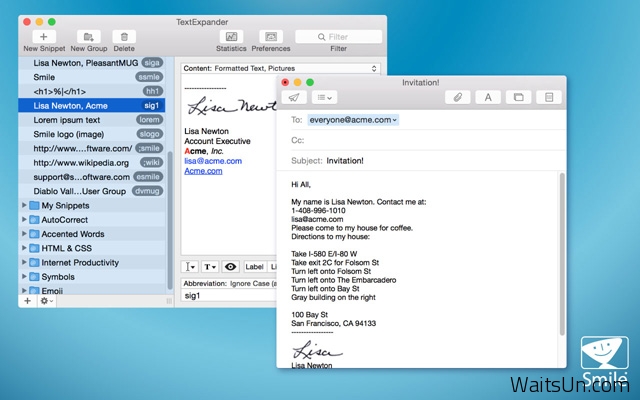 TextExpander for Mac 5.0 破解版 – Mac上优秀的文字快速输入替换工具