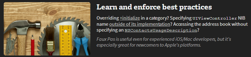 Faux Pas for Mac 1.2 破解版 – 功能强大的Xcode辅助工具