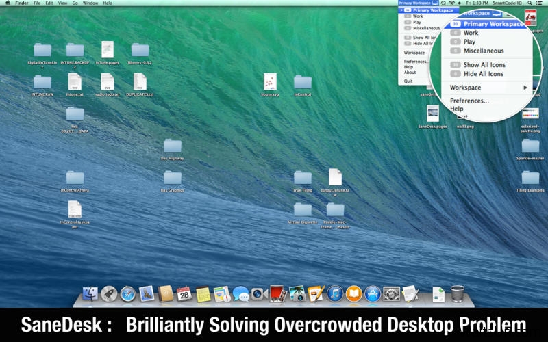 SaneDesk for Mac 2.0 破解版 – 虚拟桌面管理软件