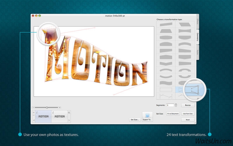 Art Text 2 for Mac 2.5 破解版 – Mac上优秀的艺术文字和图标设计软件