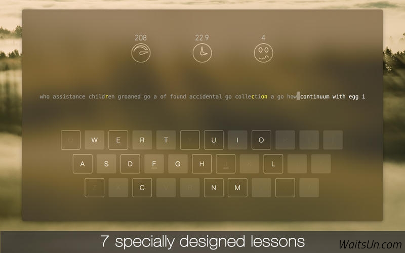 KeyKey Typing Tutor for Mac 1.3 破解版下载 – 优秀的键盘打字练习软件