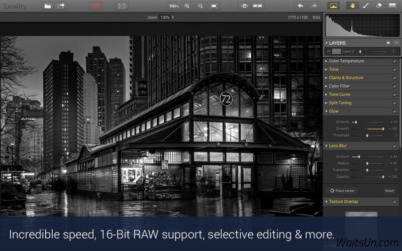 Tonality for Mac 1.3.0 激活版 - 强大的图片黑白滤镜工具