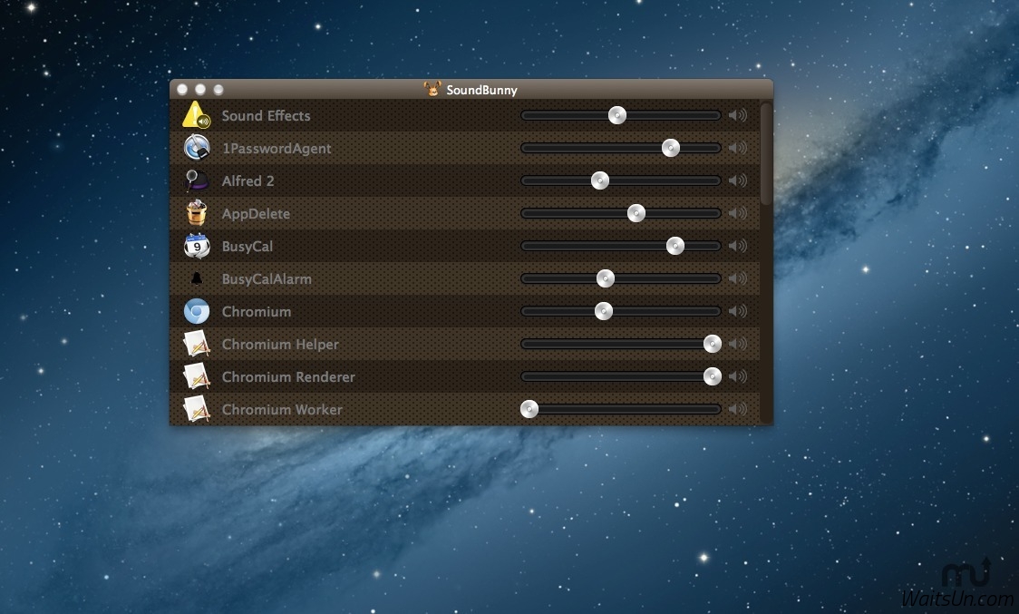 SoundBunny for Mac 1.1.2 破解版 – 独立控制每款应用的音量