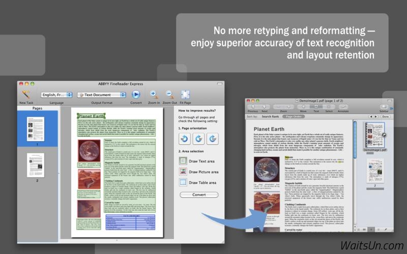 ABBYY FineReader Express for Mac 8.5 序号版 - Mac上强大的OCR图片文字识别软件