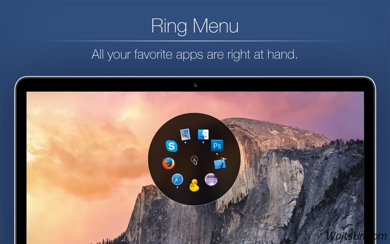 Ring Menu for Mac 1.4.3 激活版 - 转盘式快速启动工具