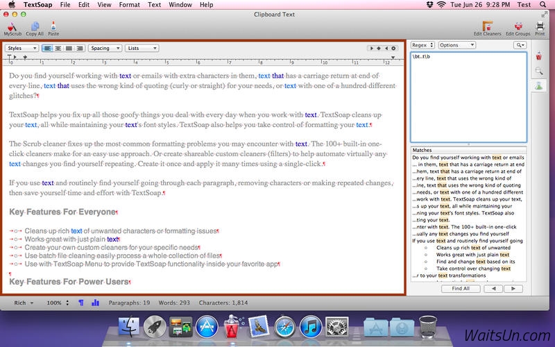 TextSoap for Mac 8.0.6 破解版 - Mac上强大的文字格式处理工具