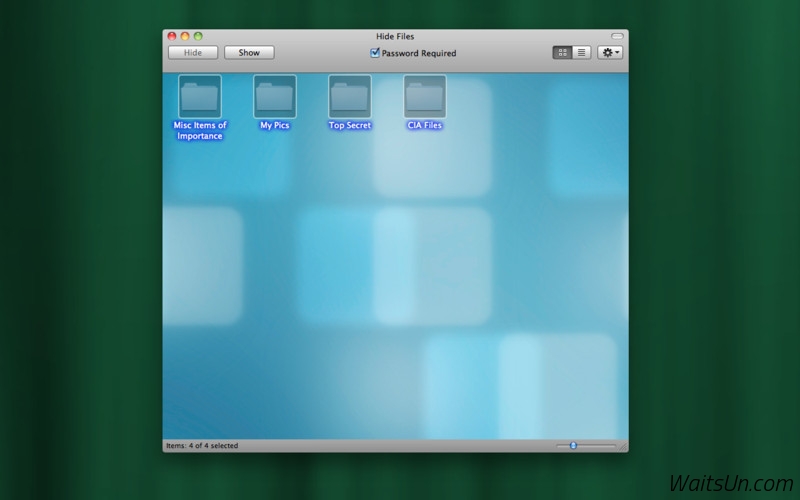 Hide Files for Mac 1.0 注册版 - 简单易用的文件隐藏工具