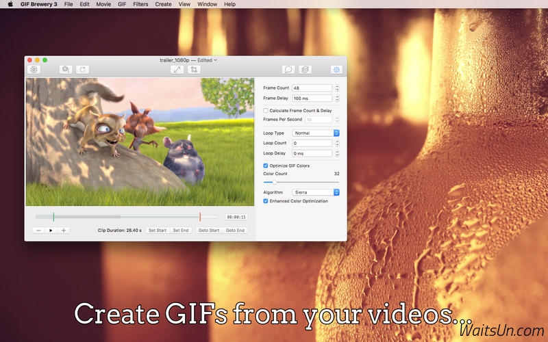 GIF Brewery 3.9.5 Mac 破解版 - Mac上优秀的GIF动画制作软件