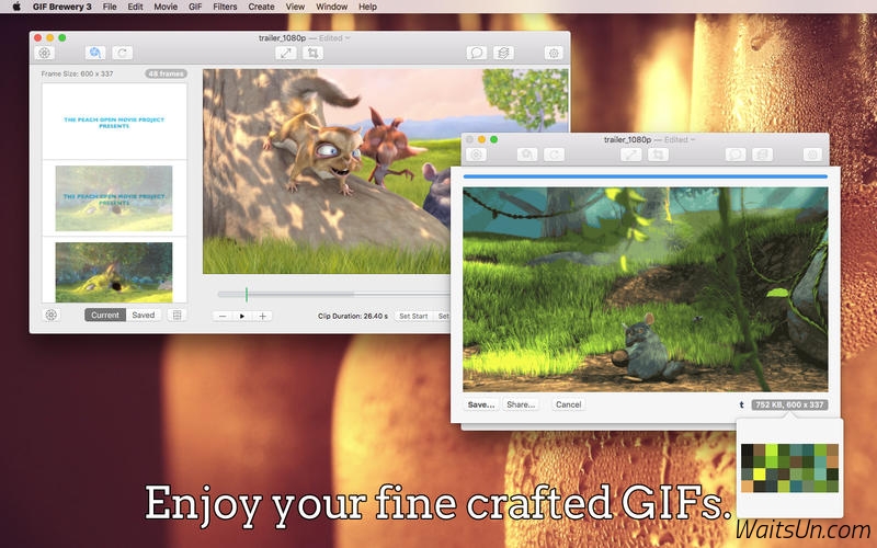 GIF Brewery 3.9.5 Mac 破解版 - Mac上优秀的GIF动画制作软件