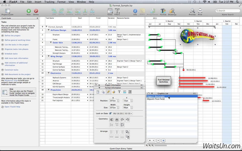 iTaskX3 for Mac 3.0.5 激活版 - 兼容Microsoft Project的优秀项目管理工具