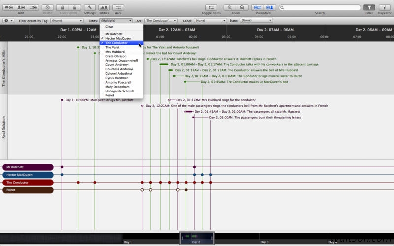 Aeon Timeline for Mac 2.3.9 破解版 - Mac上创造性思维的时间轴工具