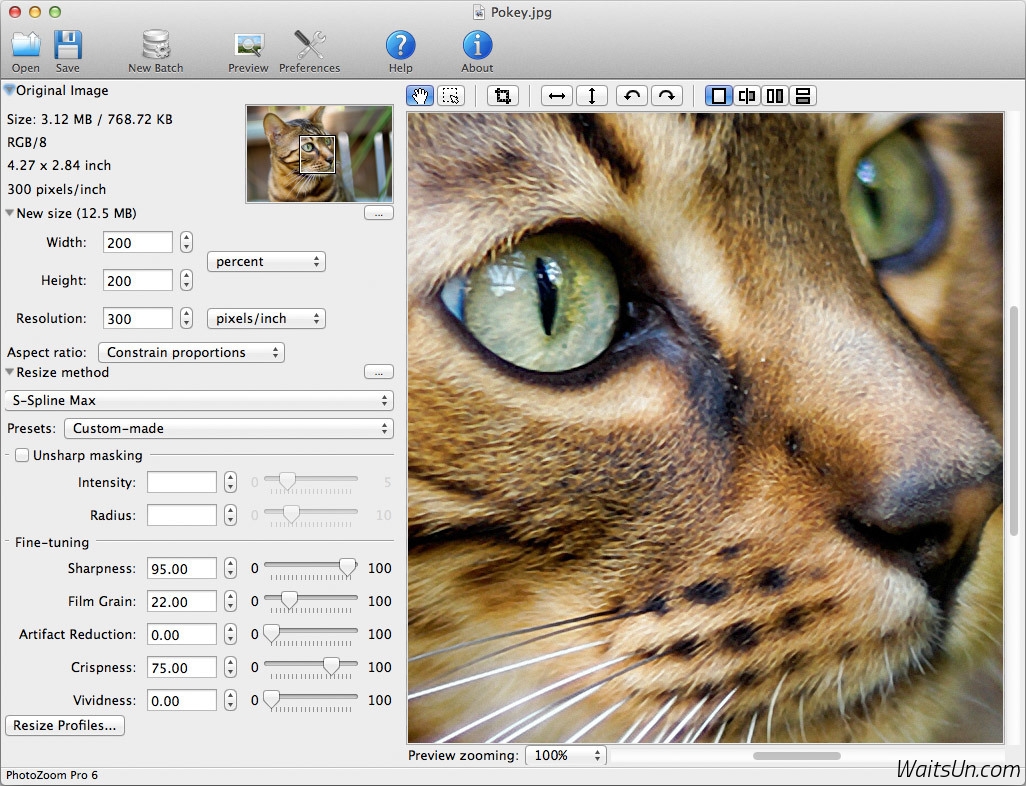 PhotoZoom Pro 6 for Mac 6.0.2 序号版 - Mac 上强大的图片无损放大工具