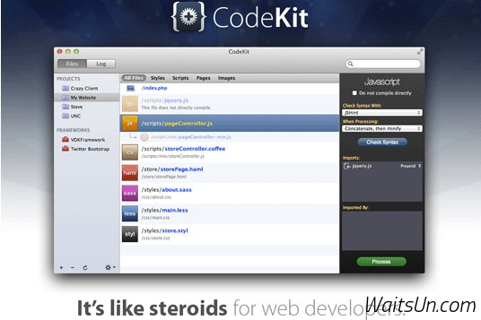 CodeKit 2 for Mac 2.8 破解版 - Mac上强大的Web前端开发神器