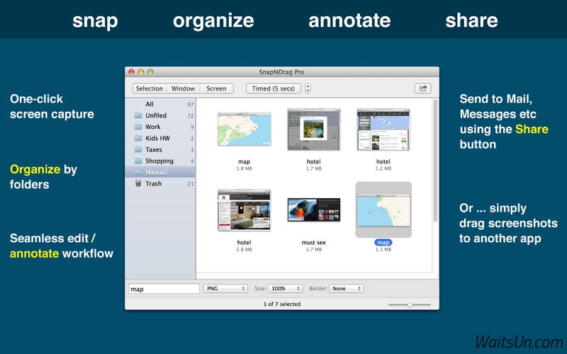 SnapNDrag Pro for Mac 4.1.4 序号版 - Mac上优秀的截图和管理工具
