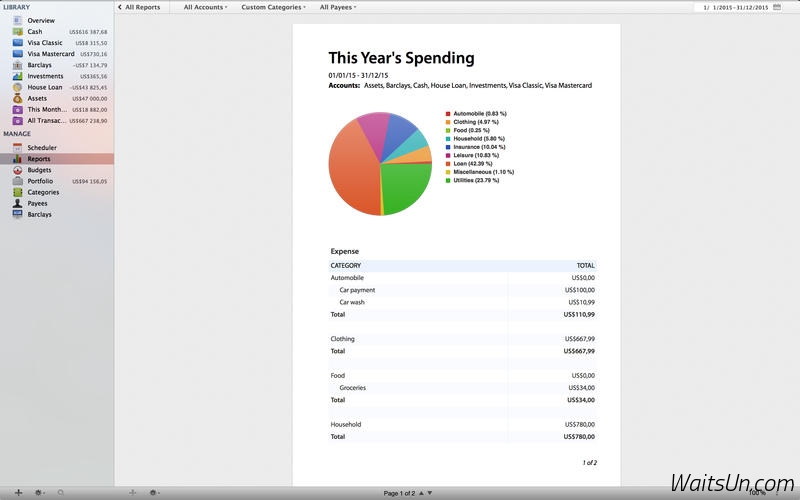 Jumsoft Money for Mac 4.7.3 激活版 - Mac上强大的个人财务理财软件