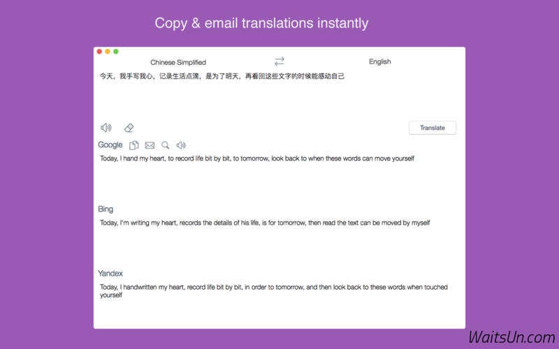 Combo Translator for Mac 1.0 激活版 - 多语种翻译合一软件