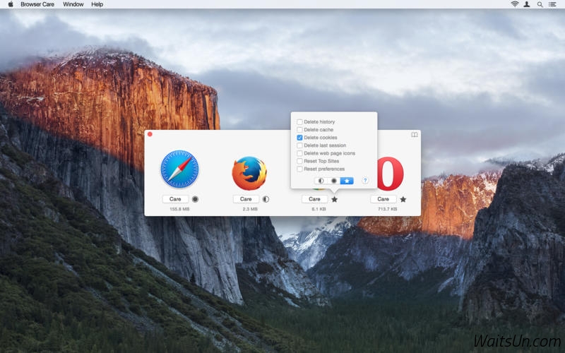 Browser Care for Mac 3.2.1 破解版 - Mac上实用的浏览器优化清理工具