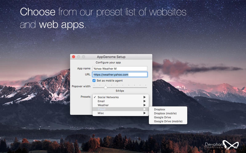 AppGenome for Mac 1.4 激活版 - 创建基于URL的应用