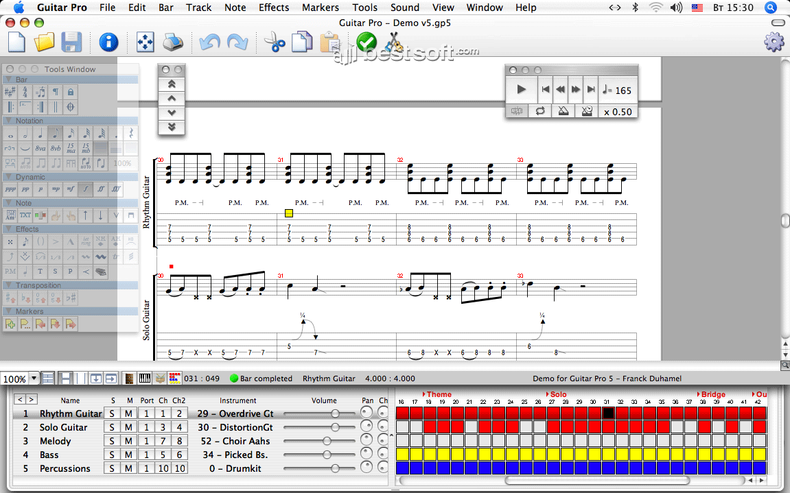 Guitar Pro 6 for Mac 6.1.9 破解版 - 专业的吉他曲谱制作工具