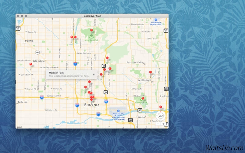 Map for Pokemon Go for Mac 1.0 激活版 – Pokemon Go地图软件