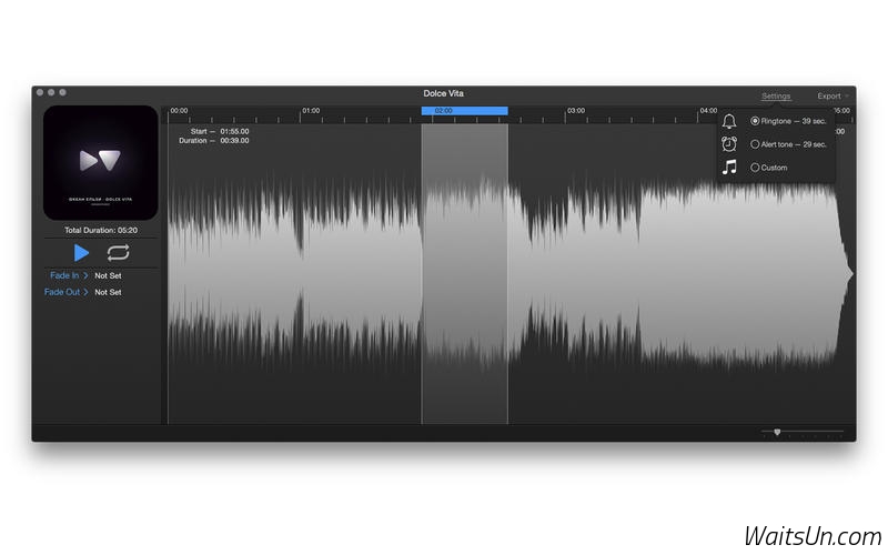 i39 for Mac 1.4 激活版 – 简单、快捷铃声制作软件