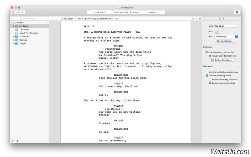 Storyist for Mac 3.3 序号版 - Mac 上优秀的故事开发写作工具