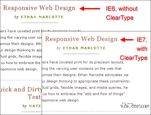 Cleartype-ie in The Principles Of Cross-Browser CSS Coding