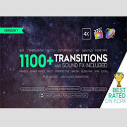 FCPX插件 Videohive – Transitions and Sound FX + Bonus V7 Mac 破解版 725+转场过渡音效包